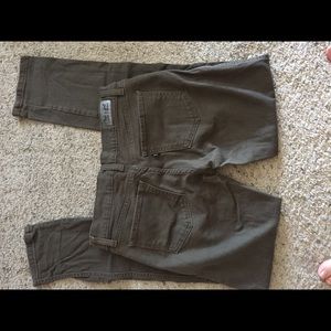 Forest green Levi skinny jeans